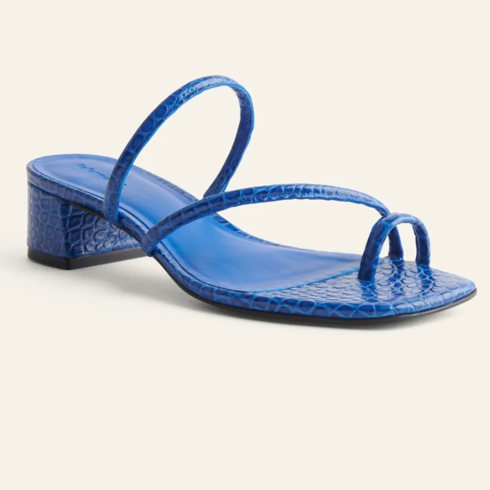 Meena Toe Ring Block Heel Sandal — 8/5 - Picture 2 of 6